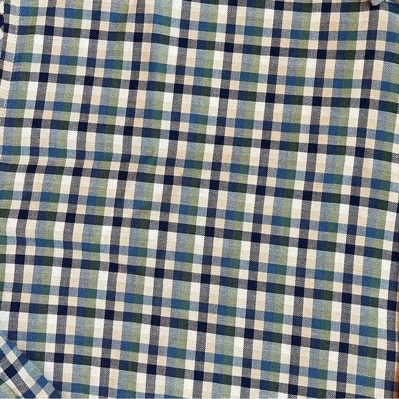 Johnnie O Yellowstone Shirt Plaid Button Down Laguna Blue Preppy Classic X Large - Picture 9 of 9